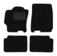 Dywaniki welurowe LUX Mazda 323 BJ 1998-2003 czarne z mocowaniami