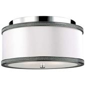 LAMPA sufitowa PAVE FE-PAVE-F-S Elstead FEISS metalowa OPRAWA plafon nikiel polerowany biały