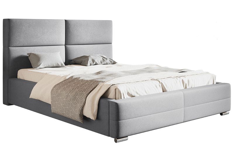 Łóżko tapicerowane LUX 3 200x200 ze Stelażem i pojemnikiem zdjęcie 1