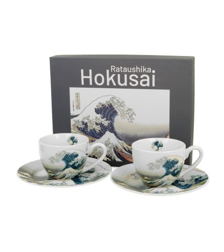FILIŻANKI ZE SPODKIEM ESPRESSO DUO WIELKA FALA HOKUSAI 90 ML X 2 SZT na Arena.pl