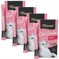 MIAMOR ZESTAW PAKIET CREAM PASTA ODKŁACZAJĄCA DLA KOTA 4x (6x15g)