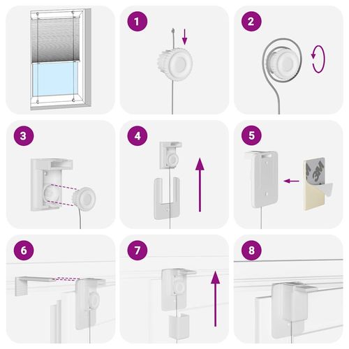 Roleta plisowana niebieska 110x150 cm Szerokość tkaniny 109,4cm na Arena.pl
