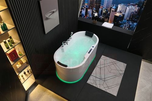 Wirujące dysze Wanna z hydromasażem BZX-675 prostokątna 170cmx850cmx60cm z na Arena.pl