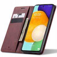 ETUI Z KLAPKĄ DO GALAXY A53 SKÓRZANE PORTFEL POKROWIEC ZAMYKANE + SZKŁO