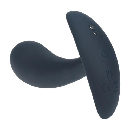 Vibrating Silicone Prostate Stimulator Anal Plug - S - Black na Arena.pl