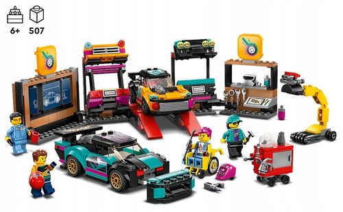 LEGO City 60389 Warsztat tuningowania samochodów na Arena.pl