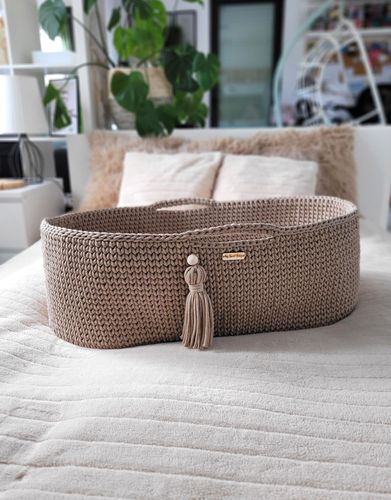 Kosz Mojżesza BOHO Handmade ze stojakiem sand na Arena.pl
