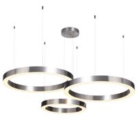 Lampa wisząca CIRCLE 40+60+60 LED nikiel