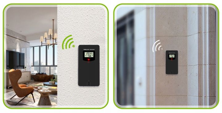 BEZPRZEWODOWA STACJA POGODY POGODOWA HIGROMETR zdjęcie 12