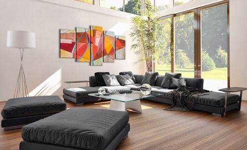 Obraz Na Płótnie - Kompozycja Figury - 160X85 Cm - Ea160X85-3960 na Arena.pl