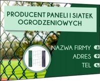 TABLICZKA REKLAMOWA szyld z dibondu nadruk uv 40x30 cm OGRODZENIA SIATKI