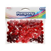 POMPONY 10MM BREWIS POM10 ODCIENIE CZERWONEGO