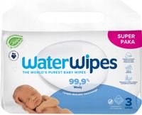 WATERWIPES BIODEGRADOWALNE CHUSTECZKI NAWILŻANE DLA DZIECI 3 X 60 SZT