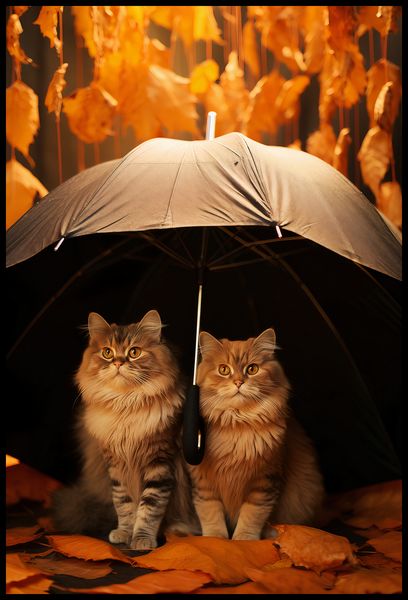 Plakat 68x101cm Jesienny Koci Schron zdjęcie 2