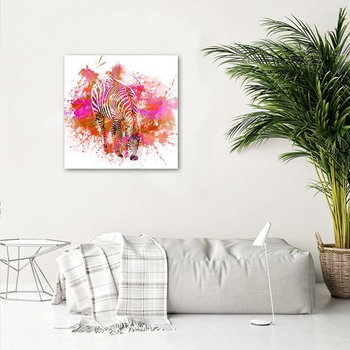 Deco Panel, Abstrakcyjny obraz zebry 40x40 na Arena.pl