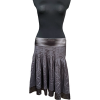 Spódnica Midi Damska Lekka Wygodna Stylowa Czarny Rozmiar XXS