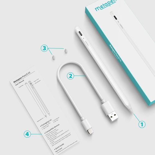 Rysik stylus do iPada Pencil A8 - biały na Arena.pl