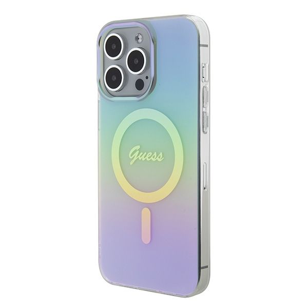 Etui Guess do iPhone 15 Pro Max, Turkusowy, MagSafe zdjęcie 2