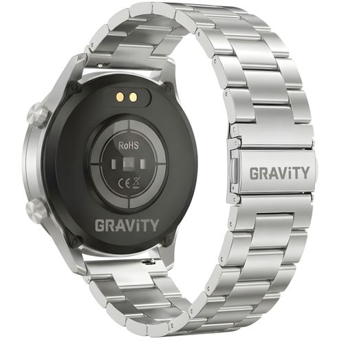 smartwatch gravity srebrny bransoleta + pasek gt10-6 na Arena.pl
