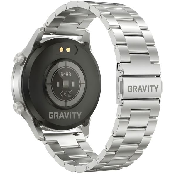 smartwatch gravity srebrny bransoleta + pasek gt10-6 zdjęcie 13