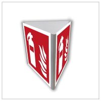 Gaśnica Znak 3D 100X100 Znak Przestrzenny Do Montażu Na Ścianie Dościenny