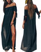 DŁUGA TUNIKA PLAŻOWA ZWIEWNA SUKIENKA MAXI KOLORY