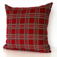 Poszewka 30X50cm Czerwona Świąteczna poduszka Gobelinowa Aksamitna