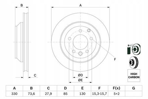 TARCZA HAM TYL 330X28 V BOSCH na Arena.pl