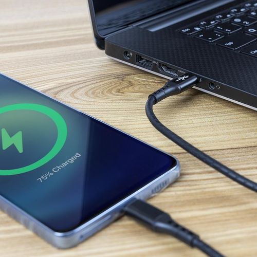 Kabel USB typ-C - USB typ-C eXtremestyle Ampere (2 m, czarny) na Arena.pl