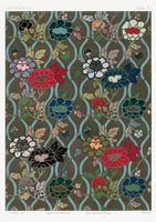 Plakat 21x29,7cm Japoński Wzór Kwiatowy 2, G.A. Audsley do Salonu