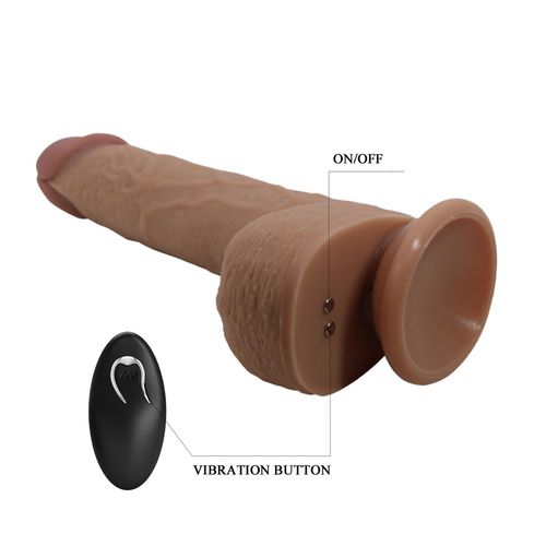 Pretty Love - Tommy 8,9'' Light Brown, 3 Vibration Functions 3 Thrusting na Arena.pl