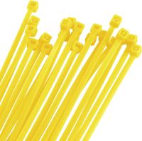 Trytytki Opaski Zaciskowe Kablowe Żółte 400Szt