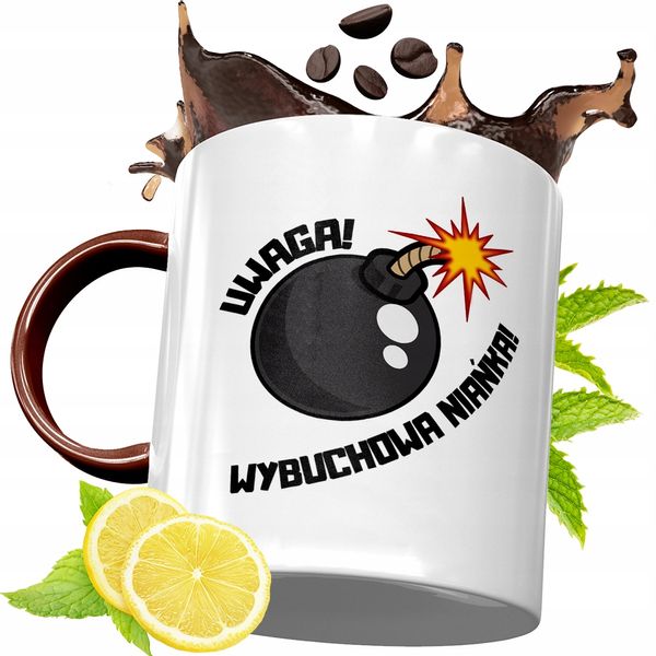 Kubek Bordowy Dla Niani Na Urodziny Prezent Z Nadrukiem Ze Zdjęciem zdjęcie 1