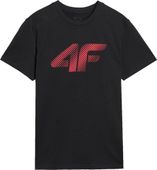 Czarny T-shirt męski 4F WMM00TTSHM2257 S