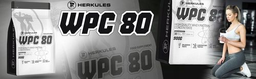 HERKULES WPC 80 900g BIAŁKO SERWATKOWE GLUTAMINA REGENERACJA WHEY PROTEIN na Arena.pl