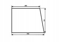 szyba boczna - bok ciągnika Zetor 3320, 5211 kabina BK6011 59117907