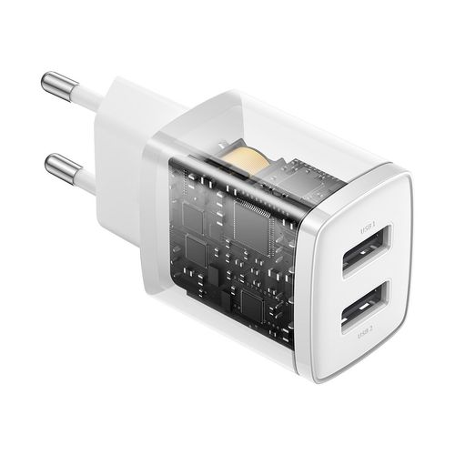 mała ładowarka sieciowa compact 2x usb 10.5w biały na Arena.pl
