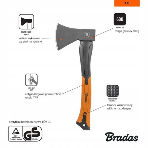 Siekiera Bradas 41 cm 0,6 kg na Arena.pl