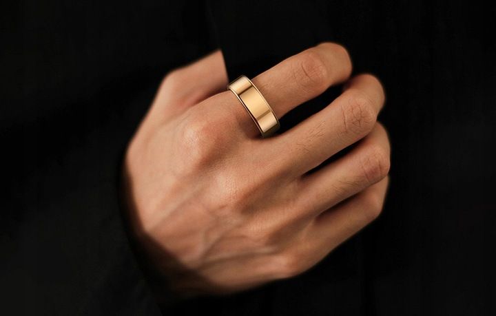 Smartring Colmi R02 19.8mm Smart Ring Roz. 10 Ip68 Monitor Snu Złoty zdjęcie 11