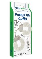furry fun cuffs white