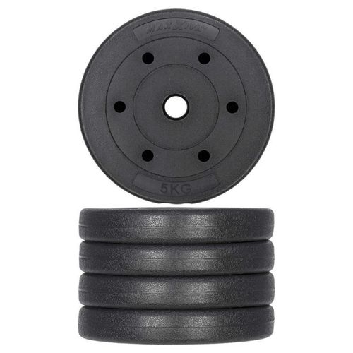 MAXXIVA Zestaw obciążników 6 x 5 kg, cement, czarny na Arena.pl