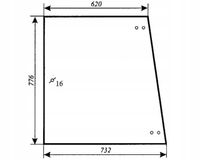 szyba boczna - bok do ciągnika Fendt Farmer 600 LS LSA
