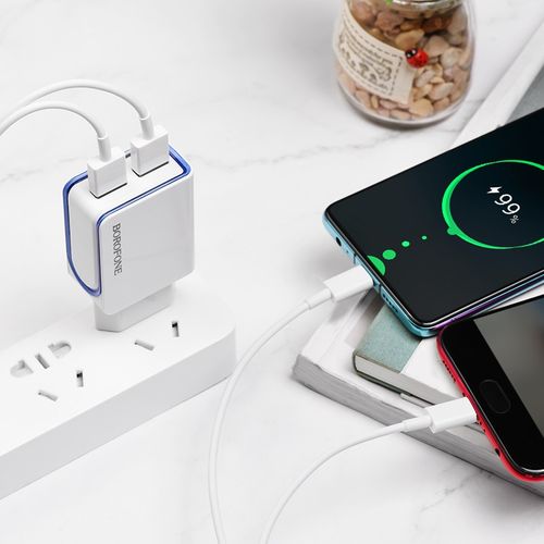 Ładowarka sieciowa 2x USB, 10W (Biały) na Arena.pl