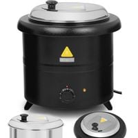 kociołek termos garnek elektryczny do zupy 13 l 600 w czarny