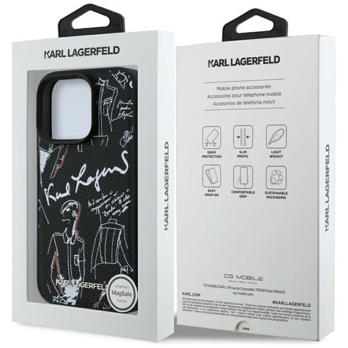 etui karl lagerfeld grained pattern &    logo magsafe do iphone 16 na Arena.pl