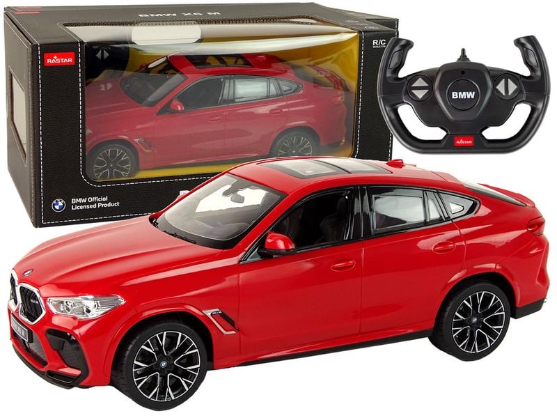 Auto R/C Bmw X6 M 1:14 Rastar Czerwone zdjęcie 1