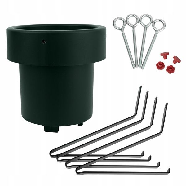 STOJAK CHOINKOWY STOJAK NA DRZEWKO ŚWIATECZNE DUŻY CHOINKI STABILNY ZIELONY zdjęcie 2