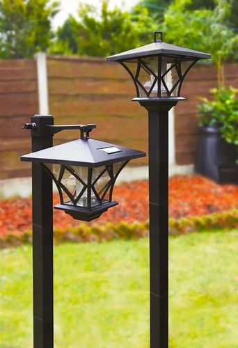 LAMPA SOLARNA LED LATARNIA OGRODOWA 150cm SŁUPEK na Arena.pl