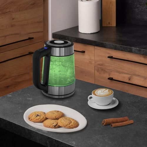 CZAJNIK ELEKTRYCZNY 1,7L 2200W REG TEMP 40-100°C SZKLANY BEZPRZEWODOWY na Arena.pl