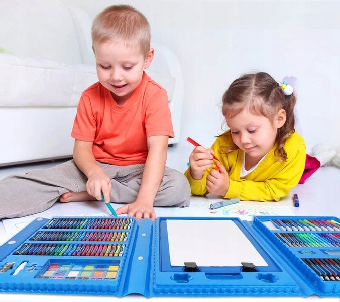 ZESTAW DO MALOWANIA DLA DZIECI 208el Artystyczny Plastyczny Twórczy Walizka zdjęcie 10